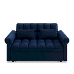 Sofá cama convertible biplaza con respaldo ajustable