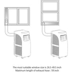 Costway Portable Air Conditioner & Dehumidifier Function Remote w/ Window Kit