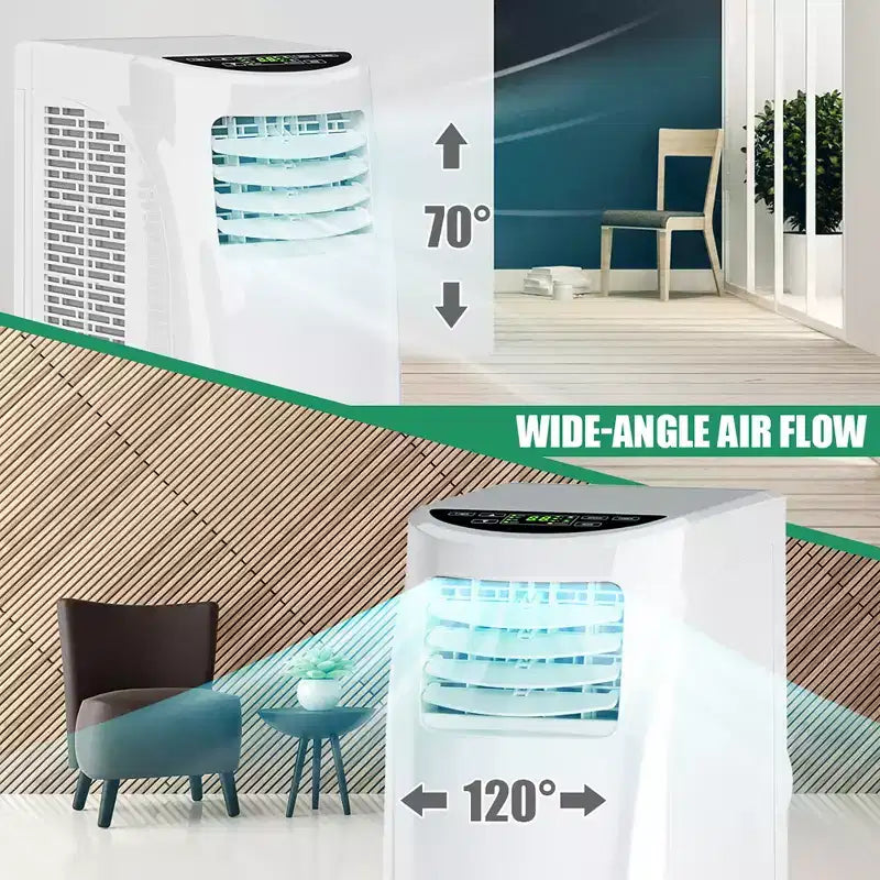 Costway Portable Air Conditioner & Dehumidifier Function Remote w/ Window Kit
