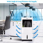 Rafraîchisseur d'air évaporatif portable Costway Ventilateur et humidificateur avec télécommande Minuteur 7,5 h