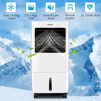 Rafraîchisseur d'air évaporatif portable Costway Ventilateur et humidificateur avec télécommande Minuteur 7,5 h