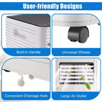 Costway 10000 BTU ASHRAE Portable Air Conditioner 3-in-1 Air Cooler w/Dehumidifier & Fan Mode