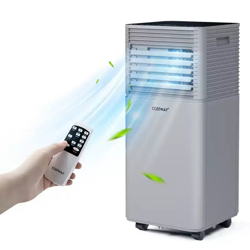 Costway 10000 BTU ASHRAE Portable Air Conditioner 3-in-1 Air Cooler w/Dehumidifier & Fan Mode