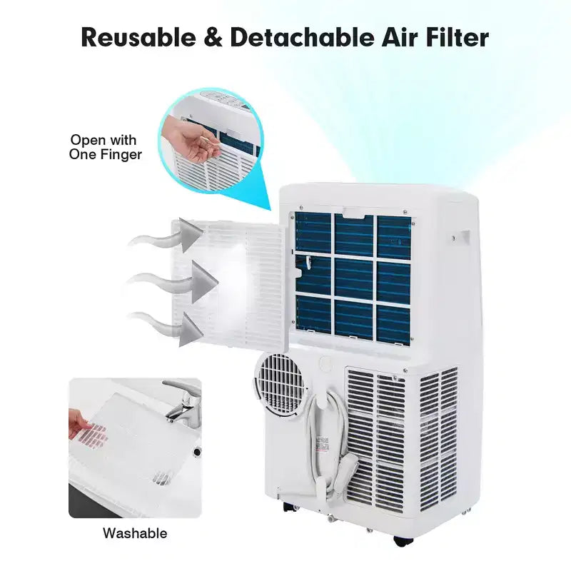 Climatiseur portatif Costway 8800 BTU (14000 BTU ASHRAE) 4-en-1 avec application et contrôle intelligent Wi-Fi