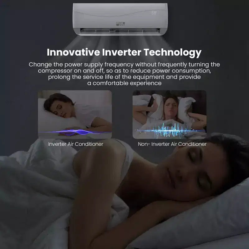 Costway 12000 BTU Mini Split Air Conditioner & Heater Ductless 17 SEER2 750 Sq. Ft