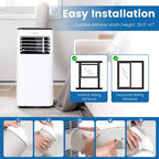 Costway 5000 BTU (8000 BTU ASHRAE) Portable Air Conditioner 4-in-1 AC Unit with Cool Fan Dehum Sleep Mode