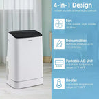 Costway 15000 BTU Portable Air Conditioner with Remote APP Control Cool Fan Heat Dehum
