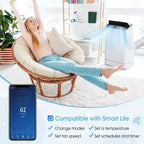 Costway 15000 BTU Portable Air Conditioner with Remote APP Control Cool Fan Heat Dehum