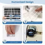 Costway 6000 BTU (9000 BTU ASHAR) Portable Air Conditioner 3-in-1 AC Unit with Cool Dehum Fan Sleep Mode