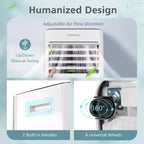 Costway 8000 BTU Portable Air Conditioner 3-in-1 Air Cooler with Fan Dehum Sleep Mode