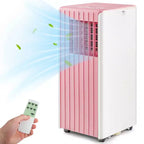 Climatiseur Portable Costway 7100 BTU (10000 BTU ASHARE) Unité AC 3-en-1 avec Refroidissement Déshumidification Ventilation Mode Veille