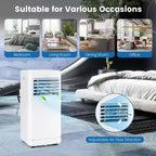Costway 6000BTU (10000 BTU ASHRAE) Portable Air Conditioner with Dehumidifier & Fan Mode, up to 350 Sq.Ft