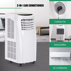 Costway Climatiseur portable 5500 BTU (8000 BTU ASHRAE) et déshumidificateur avec télécommande