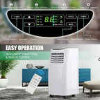 Costway Climatiseur portable 5500 BTU (8000 BTU ASHRAE) et déshumidificateur avec télécommande
