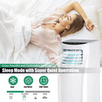 Costway Climatiseur portable 5500 BTU (8000 BTU ASHRAE) et déshumidificateur avec télécommande