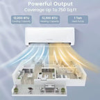 Climatiseur mobile Costway 12 000 BTU avec pompe à chaleur et télécommande