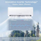 Climatiseur mural Costway 18 000 BTU avec thermopompe et télécommande