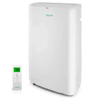 SereneLife 14,000 BTU Portable AC for Home with Dehumidifier, Fan, Remote + Window Kit, White