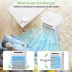Costway 4-in-1 Evaporative Air Cooler Portable Humidifier with Timer, 3 Modes & Speeds