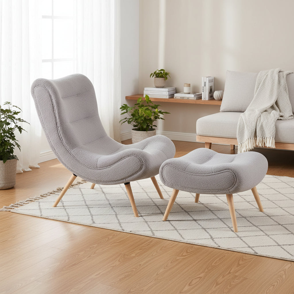 Sillón Sherpa con otomana
