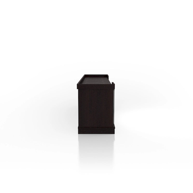 Dellie Contemporary Espresso 71-inch Multi-functional Storage TV Console by Furniture of America