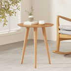Table d'appoint Evie Wood avec revêtement en faux bois par Christopher Knight Home - 20L x 20W x 22H