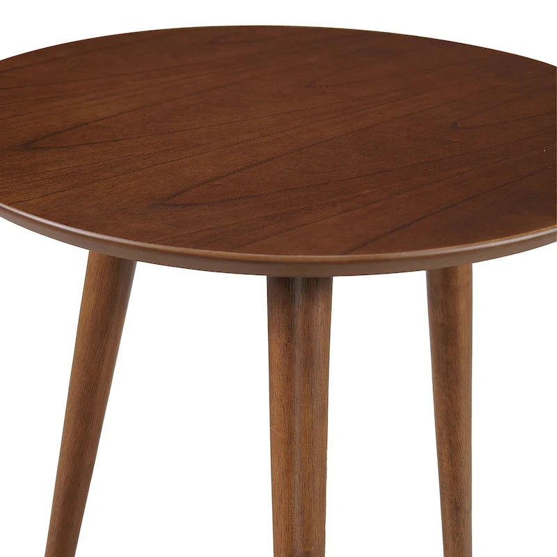 Table d'appoint Evie Wood avec revêtement en faux bois par Christopher Knight Home - 20L x 20W x 22H