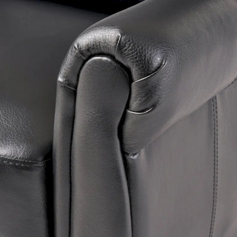 Haddan PU Leather Recliner Club Chair by Christopher Knight Home
