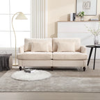 Causeuse moderne en tissu chenille - 62,68 x 68,90 x 31,89