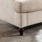 Causeuse moderne en tissu chenille - 62,68 x 68,90 x 31,89