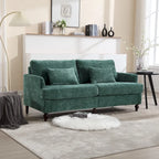 Causeuse moderne en tissu chenille - 62,68 x 68,90 x 31,89
