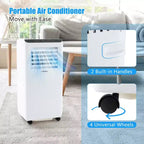 Costway Climatiseur portable 6 500 BTU (10 000 BTU ASHRAE) Refroidisseur d'air déshumidificateur ventilateur 3-en-1 avec minuterie 24h