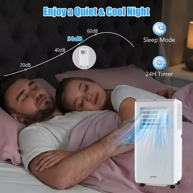 Costway 6500 BTU(10000 BTU ASHRAE) Portable Air Conditioner 3-in-1 Freestanding Air Cooler with Dehumidifier