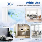 Costway Portable Air Conditioner 9000 BTU 3 in 1 AC Unit with Fan Dehumidifier Sleep Mode 6250 BTU(9000BTU ASHRAE)