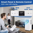 Costway Portable Air Conditioner 8000 BTU 3 in 1 AC Unit with Fan & Dehumidifier Sleep Mode 5100 BTU(8000BTU ASHRAE)