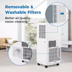 Climatiseur Portable Costway 8000 BTU 3-en-1 Refroidisseur d'air avec Ventilateur et Déshumidificateur 5000 BTU (8000 BTU ASHRAE)