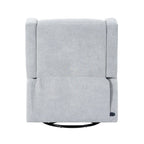 Fauteuil inclinable motorisé de luxe Tanya avec fonction pivotante et basculante, fauteuil inclinable de salon rembourré avec support lombaire