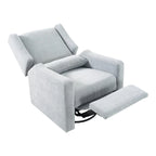Fauteuil inclinable motorisé de luxe Tanya avec fonction pivotante et basculante, fauteuil inclinable de salon rembourré avec support lombaire