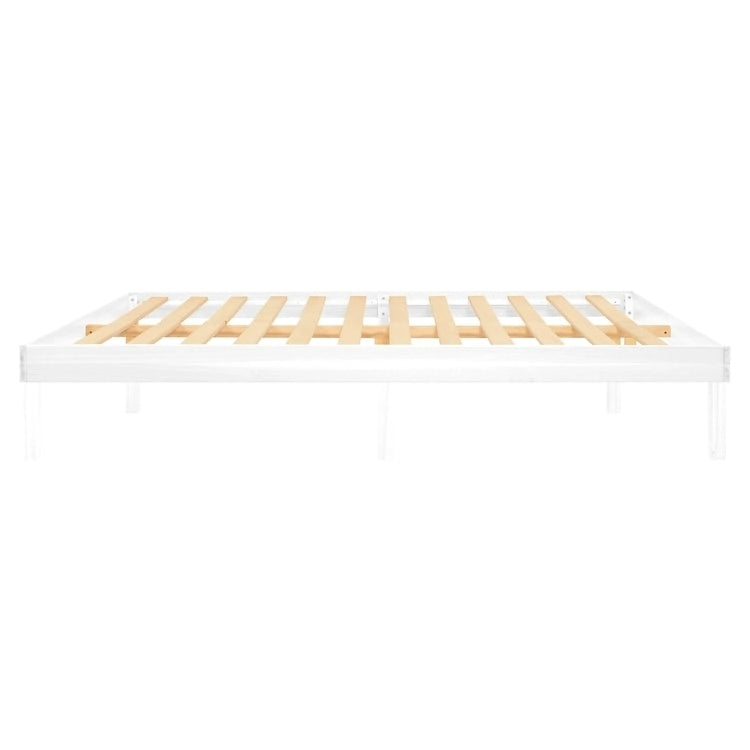 14 Inch Solid Pine Wood Platform Bed Frame No Squeak Bed Frame with Wooden Slats No Box Spring Needed