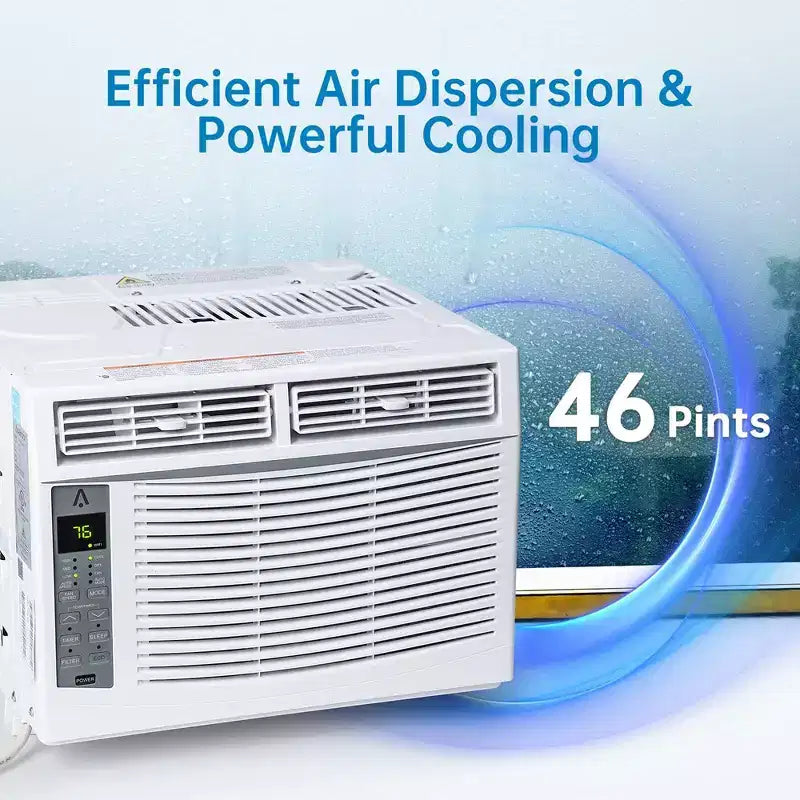 Climatiseur de fenêtre 5000 BTU, unité de climatisation de fenêtre avec commandes mécaniques faciles à utiliser