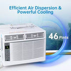 Climatiseur de fenêtre 5000 BTU, unité de climatisation de fenêtre avec commandes mécaniques faciles à utiliser