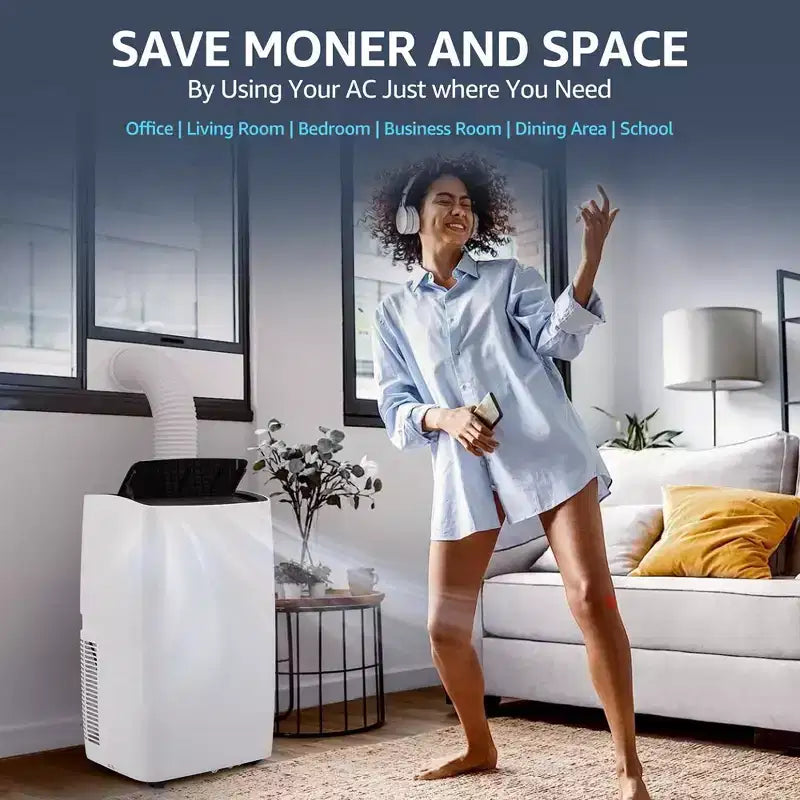 Air Conditioner,12000BTU Portable Air Conditioner with Dehumidifier and Fan Modes