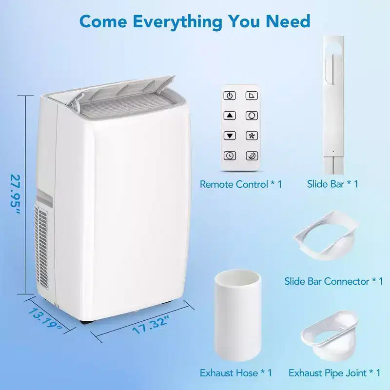 14,000BTU Portable Air Conditioner, Portable AC Unit for Room up to 750 Sq. Ft. Spaces