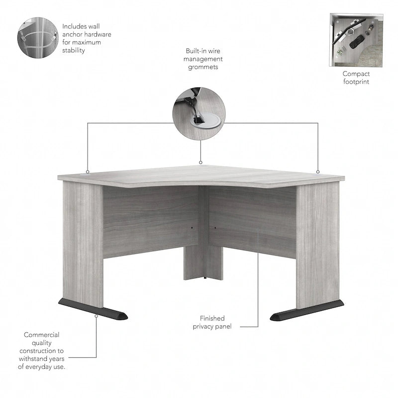 Bureau d'angle d'ordinateur 48W Studio A de Bush Business Furniture