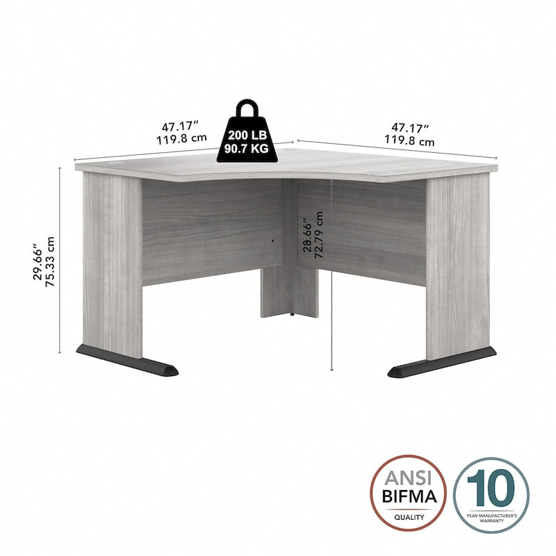 Bureau d'angle d'ordinateur 48W Studio A de Bush Business Furniture