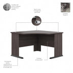 Bureau d'angle d'ordinateur 48W Studio A de Bush Business Furniture