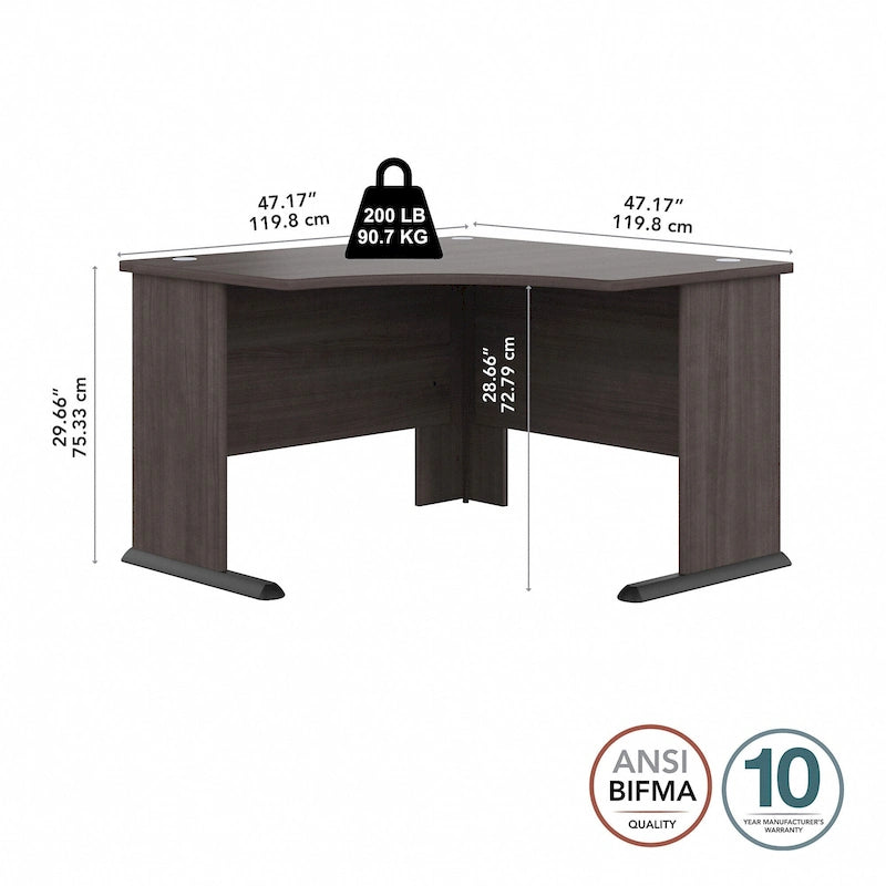 Bureau d'angle d'ordinateur 48W Studio A de Bush Business Furniture
