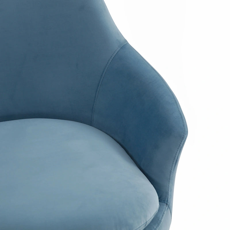 SAFAVIEH Couture Citine Fauteuil d'appoint pivotant en velours - 31.1 l x 32.3 L x 29.5 H - 31.1 l x 32.3 L x 29.5 H