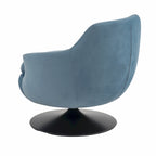 SAFAVIEH Couture Citine Fauteuil d'appoint pivotant en velours - 31.1 l x 32.3 L x 29.5 H - 31.1 l x 32.3 L x 29.5 H