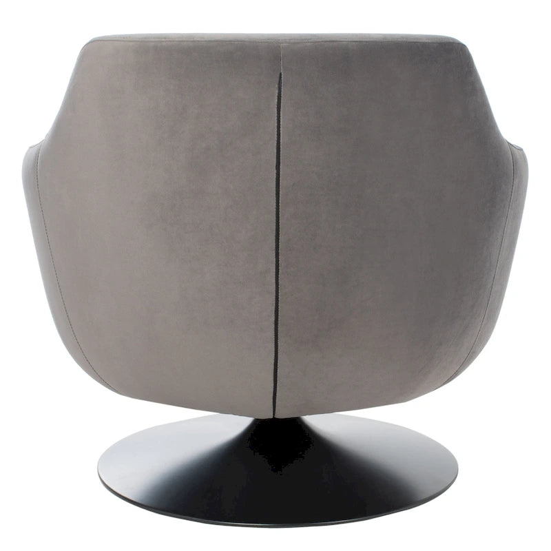 SAFAVIEH Couture Citine Fauteuil d'appoint pivotant en velours - 31.1 l x 32.3 L x 29.5 H - 31.1 l x 32.3 L x 29.5 H